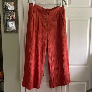 Cotton orange pants